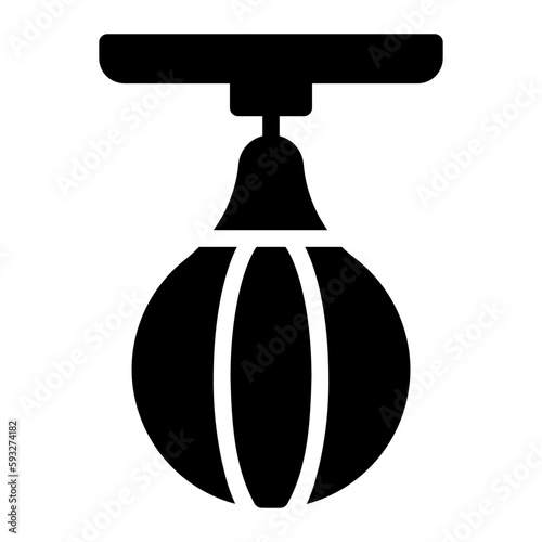punching ball glyph icon