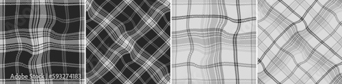 Wavy abstract background scottish cage herringbone texture.