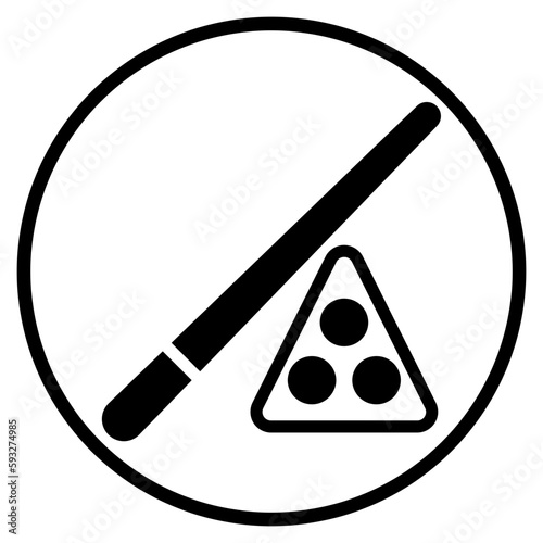 billiard glyph icon
