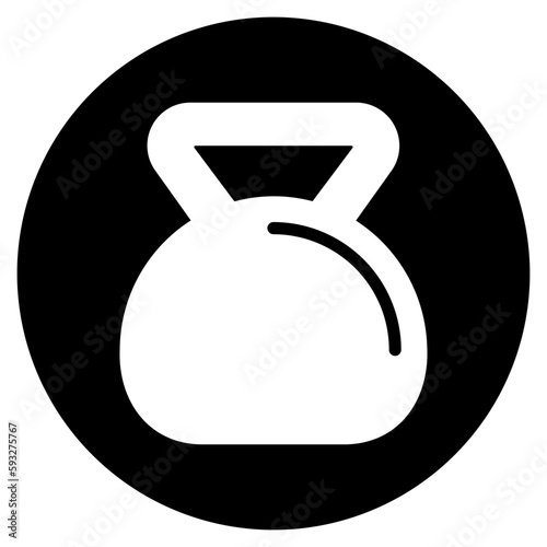 kettlebell glyph icon