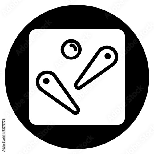pinball glyph icon