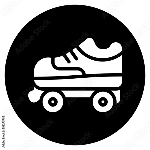 roller skate glyph icon