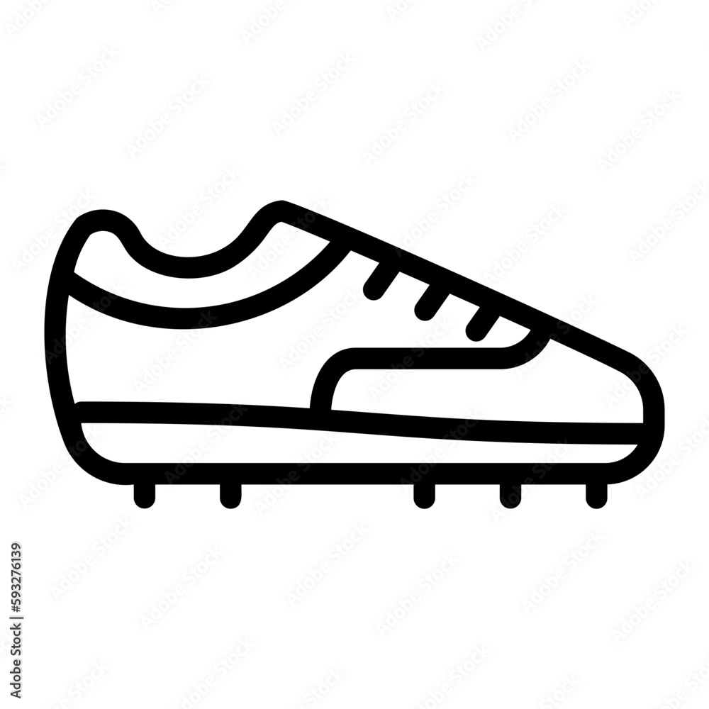 cleats line icon