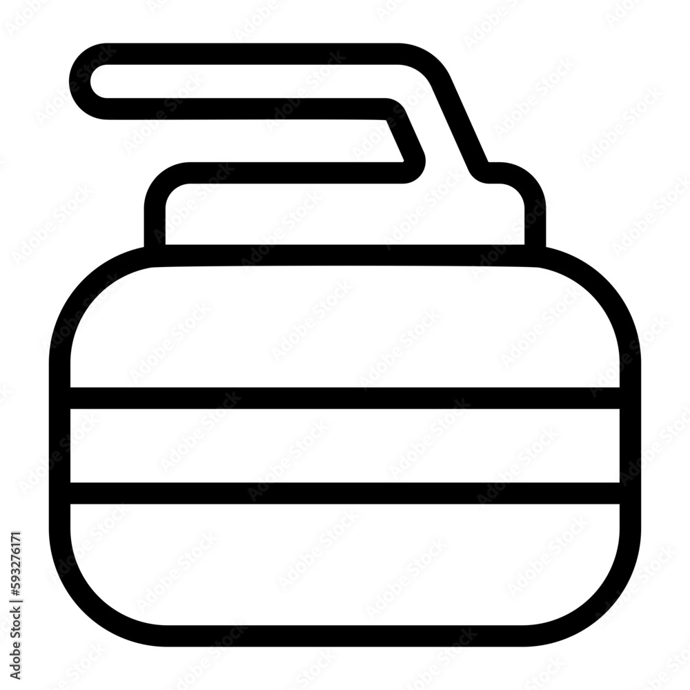 curling line icon curling line icon