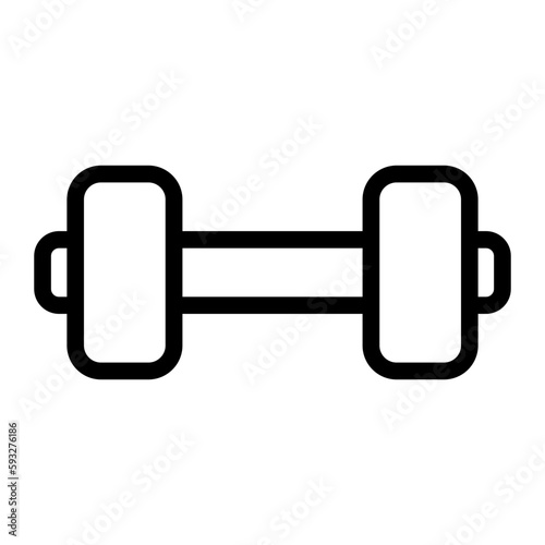Dumbell line icon