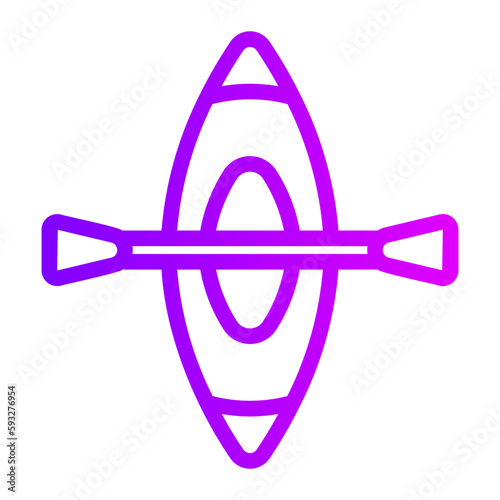 kayak gradient icon