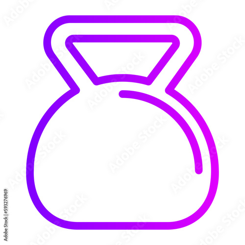 kettlebell gradient icon photo