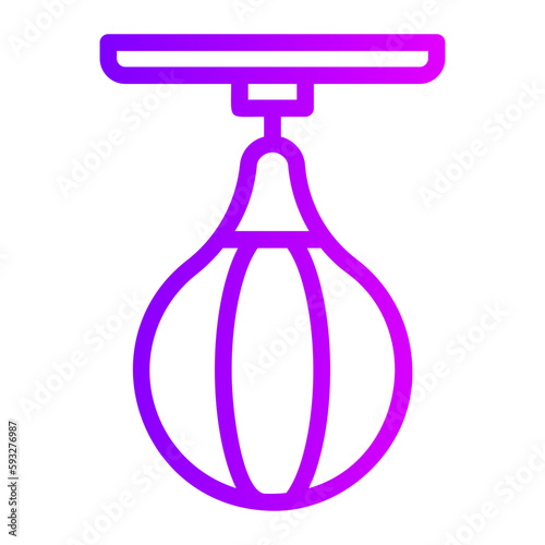 punching ball gradient icon