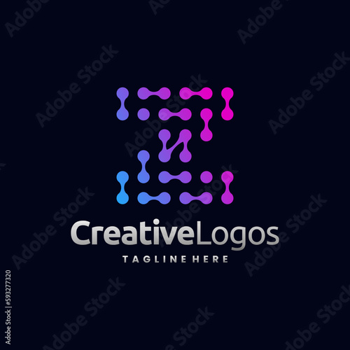 molecule letter z logo