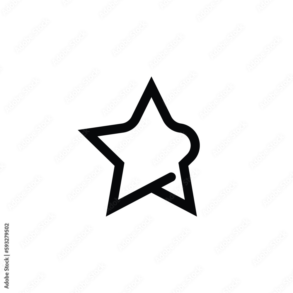 Simple star logo template vector. Minimalist star logo design concept Simple star logo template vector. Minimalist star logo design concept
