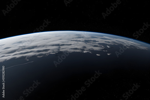 planet earth  view from space  generative ai