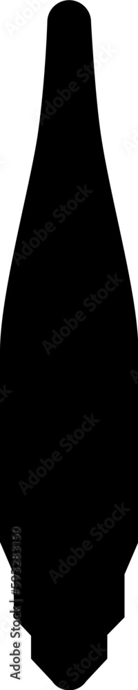 Obraz premium 戦艦シルエット上面