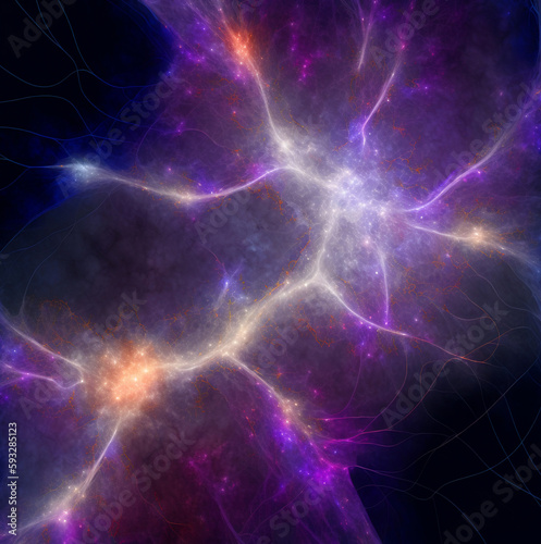 Galactic Mysterious Universal Connections. Generative AI