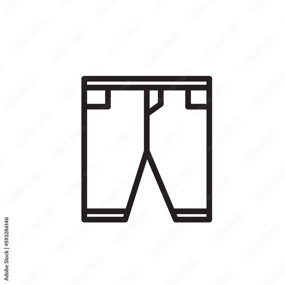 Fashion Garments Pant Outline Icon Fashion Garments Pant Outline Icon