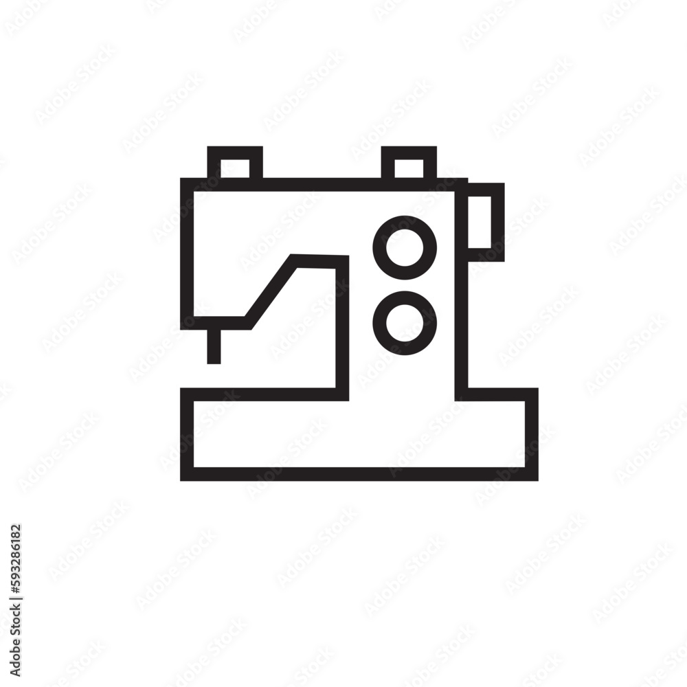 Machine Sew Sewing Outline Icon Machine Sew Sewing Outline Icon