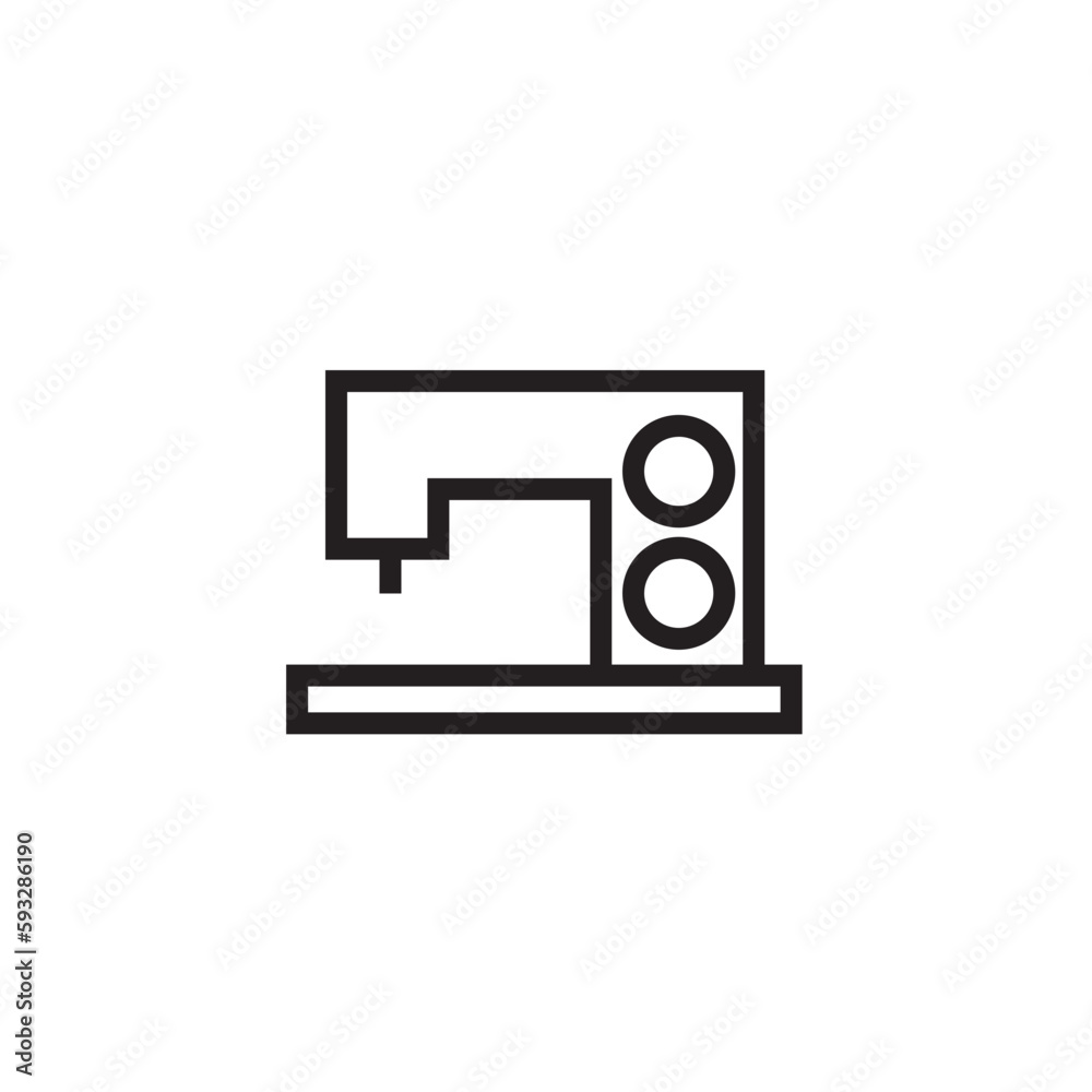 Home Machine Sewing Outline Icon Home Machine Sewing Outline Icon