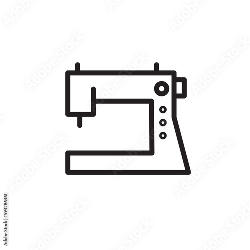 Craft Machine Sewing Outline Icon © Bledos studio