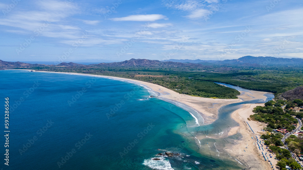 Ocean and river Costa Rica 