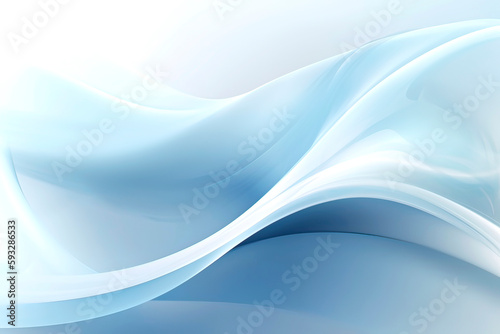 Abstract Blue Technology Background. AI technology generated image