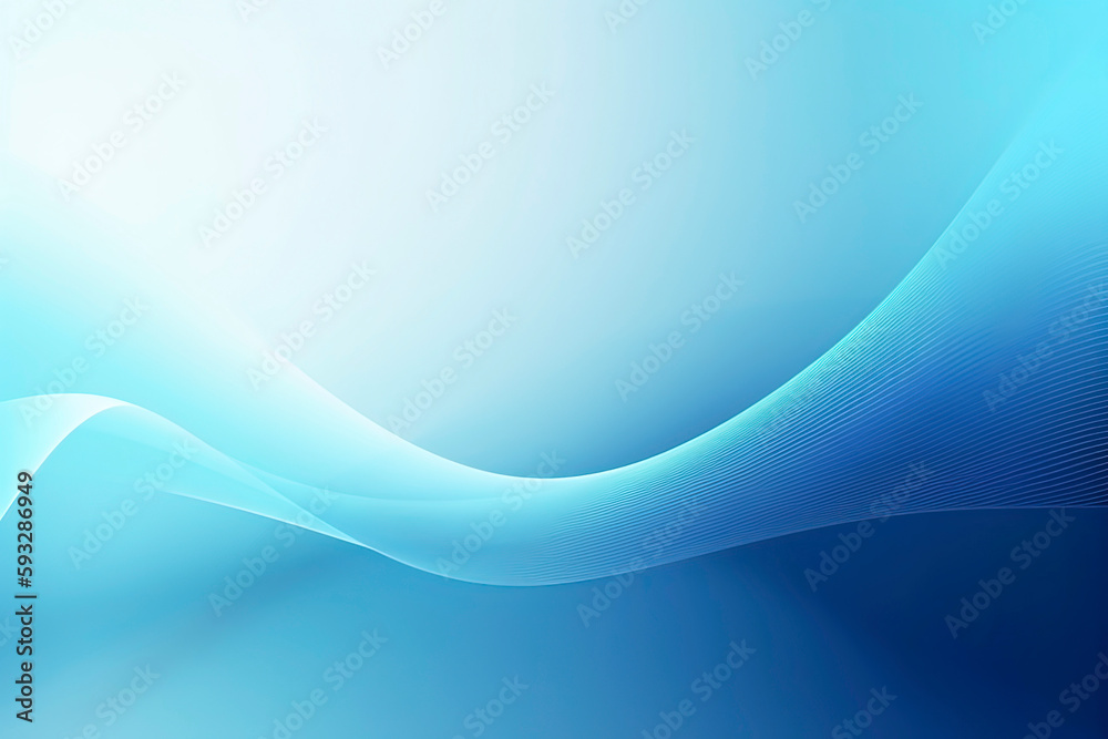 Obraz premium Abstract Blue Technology Background. AI technology generated image