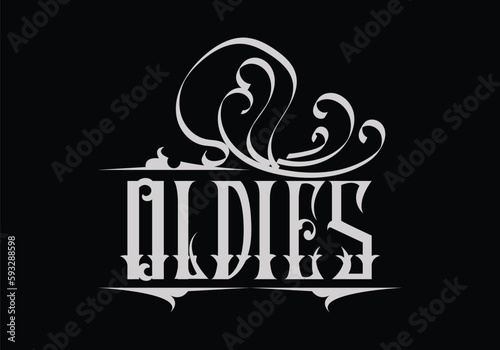 lettering logo word of OLDIES