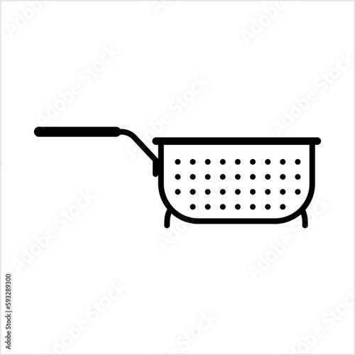 Colander Icon, Kitchen Cullender Utensil Icon