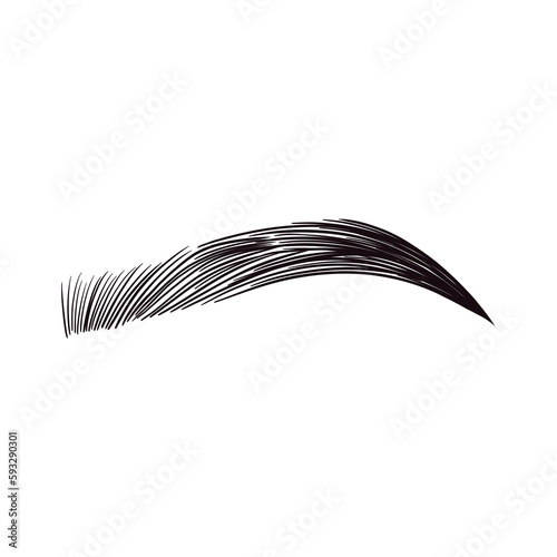 Black Eyebrow Illustration