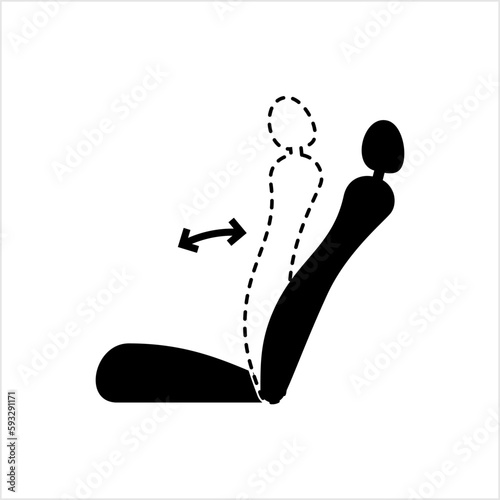 Seat Adjustment Icon, Seat Tilt Setting, Recline Adjustment