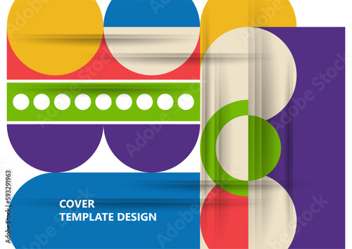 Modern laconic geometric composition for cards, heading, invitation, poster, social networks, publications after publication. Vector