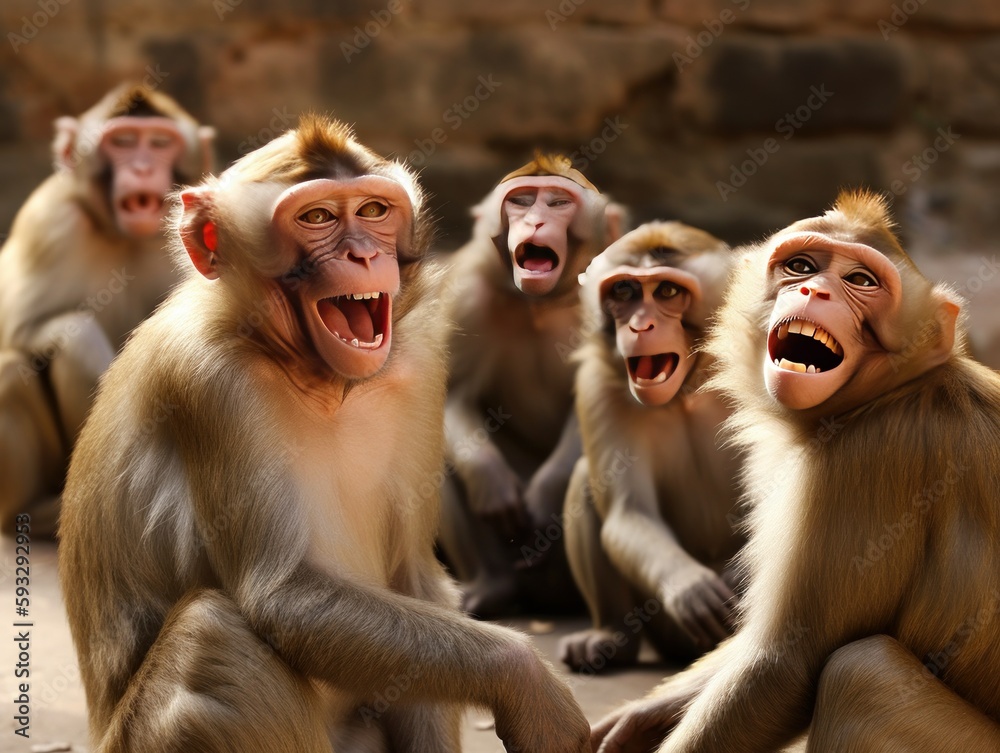 Monkey clearance group photo