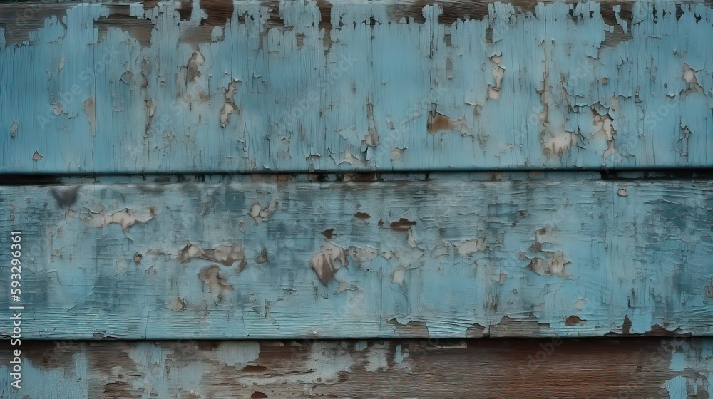 Weathered Texture Old Rustic Peeling Paint Background - generative ai