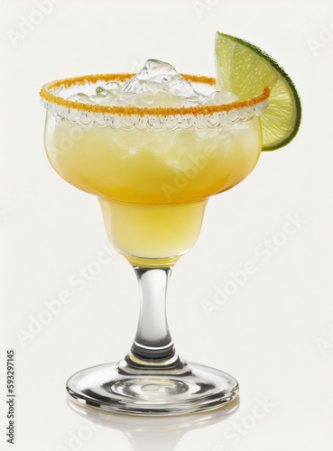 Wallpaper Mural A glass of margarita with a lime slice on top Torontodigital.ca