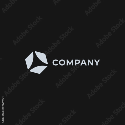 Abstract and Minimal Y Hexagon Logo Template