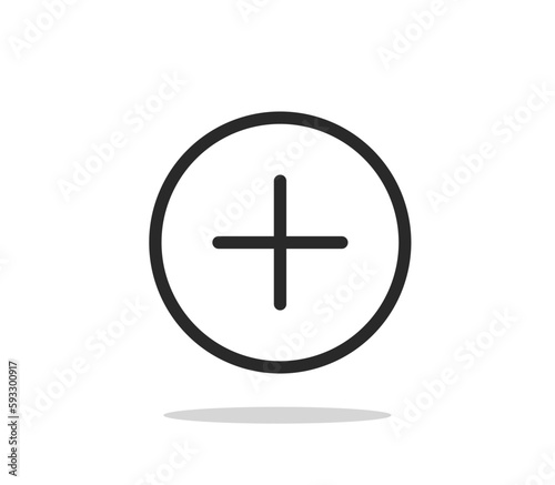 Icon of upload in a circle shape. Outline a single, simple icon. Suitable for graphic resources, interface, website, and app design. 