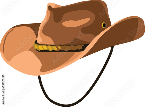 Cowoy Hat Head Cover Vector