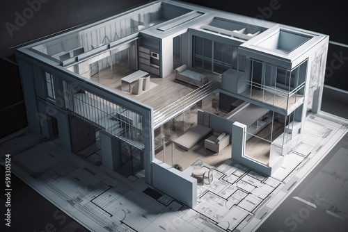 Architecture 3D and bluepri...