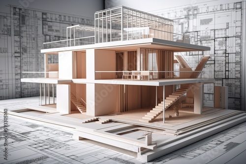 Architecture 3D and bluepri...