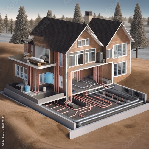 Infographic of a house powe...