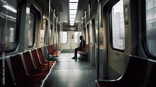 only one person in the train generative ai