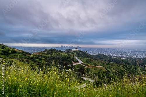 Foto Griffith Park and the Hollywood Hills at dawn