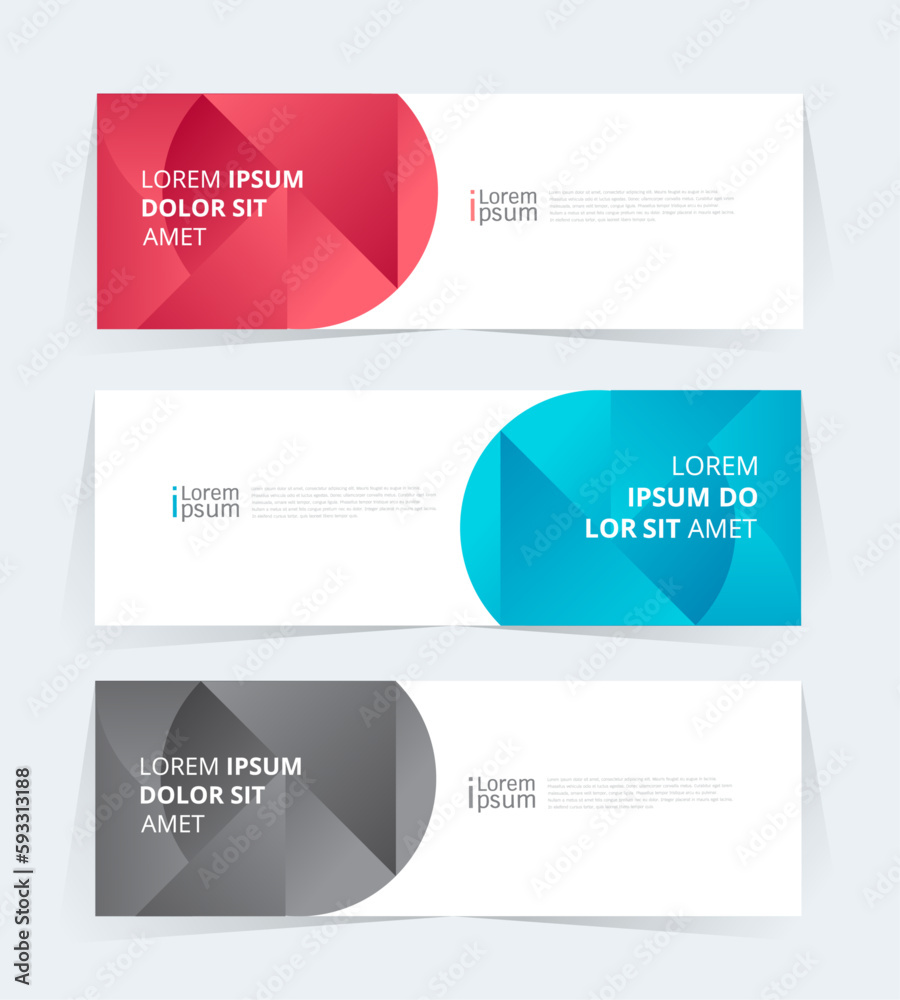 Geometric banner design with Vector presentation template. Geometric banner design with Vector presentation template.