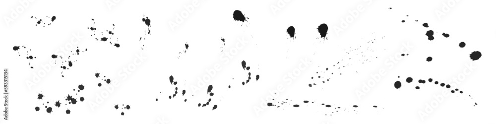 Ink splatter. Grunge drops. Splash. Vector Ink splatter. Grunge drops. Splash. Vector