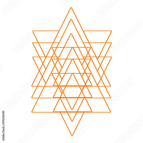 abstract triangle shape