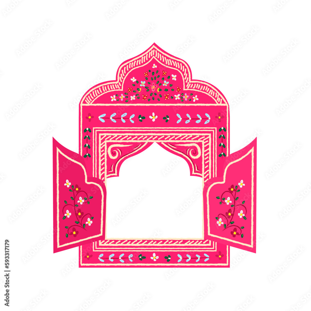 jharokha indian mughal pattern jharoka window frame traditional art