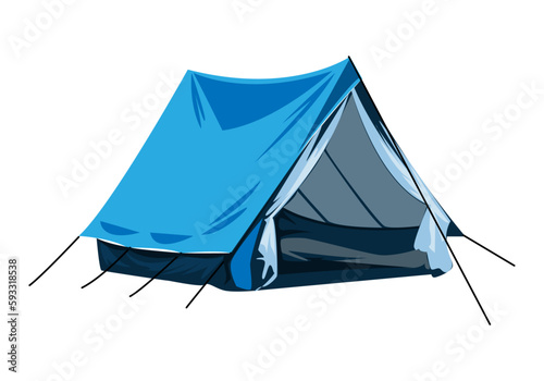 camping tent icon vector isolated on white background.