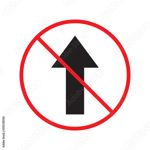 Free Download Forbidden sign of arrow vector icon isolated on white background flat sign design illustration. Warning, caution, attention, restriction, danger label ban symbol pictogram.  - GFXLoad