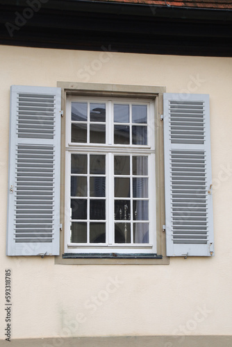 Windows in Solitude palace  Stuttgart  Germany 