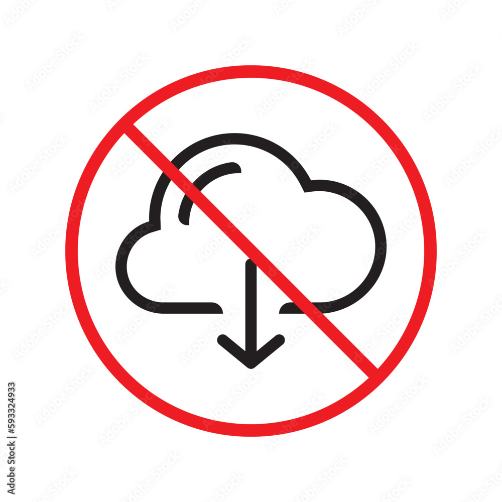 No cloud icon. Forbidden
clouds icon. No clouds vector sign. Prohibited vector icon. Warning, caution, attention, restriction label ban danger symbol pictogram. Do not symbol No cloud icon. Forbidden
clouds icon. No clouds vector sign. Prohibited vector icon. Warning, caution, attention, restriction label ban danger symbol pictogram. Do not symbol