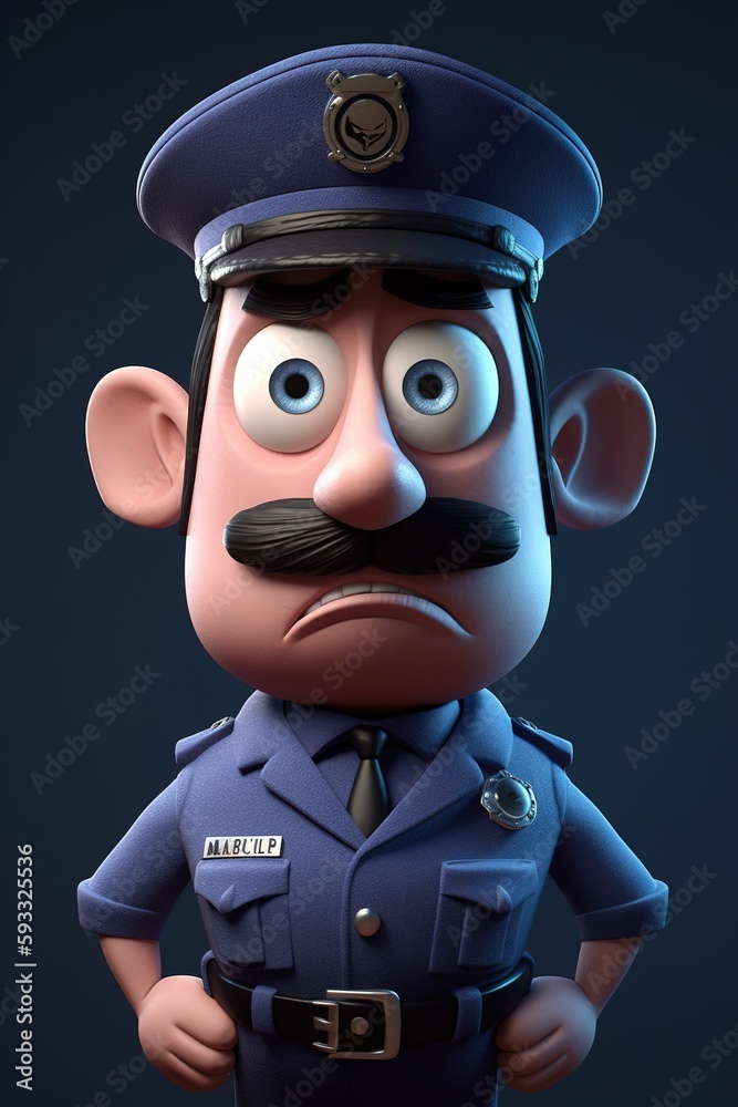 cartoon police officer cartoon police officer