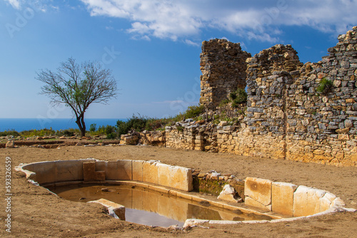 In the ruins of ancient Antiochia ad Cragum photo